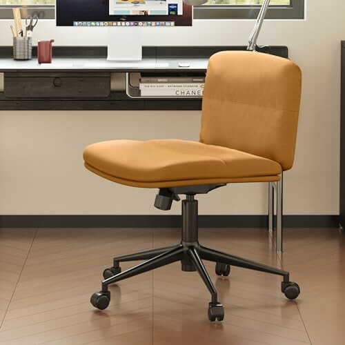 Modern office chair in a home office setting