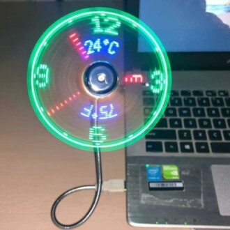 BREIS USB Clock Fan