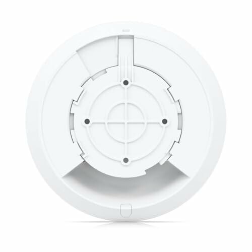 White plastic circular mounting bracket